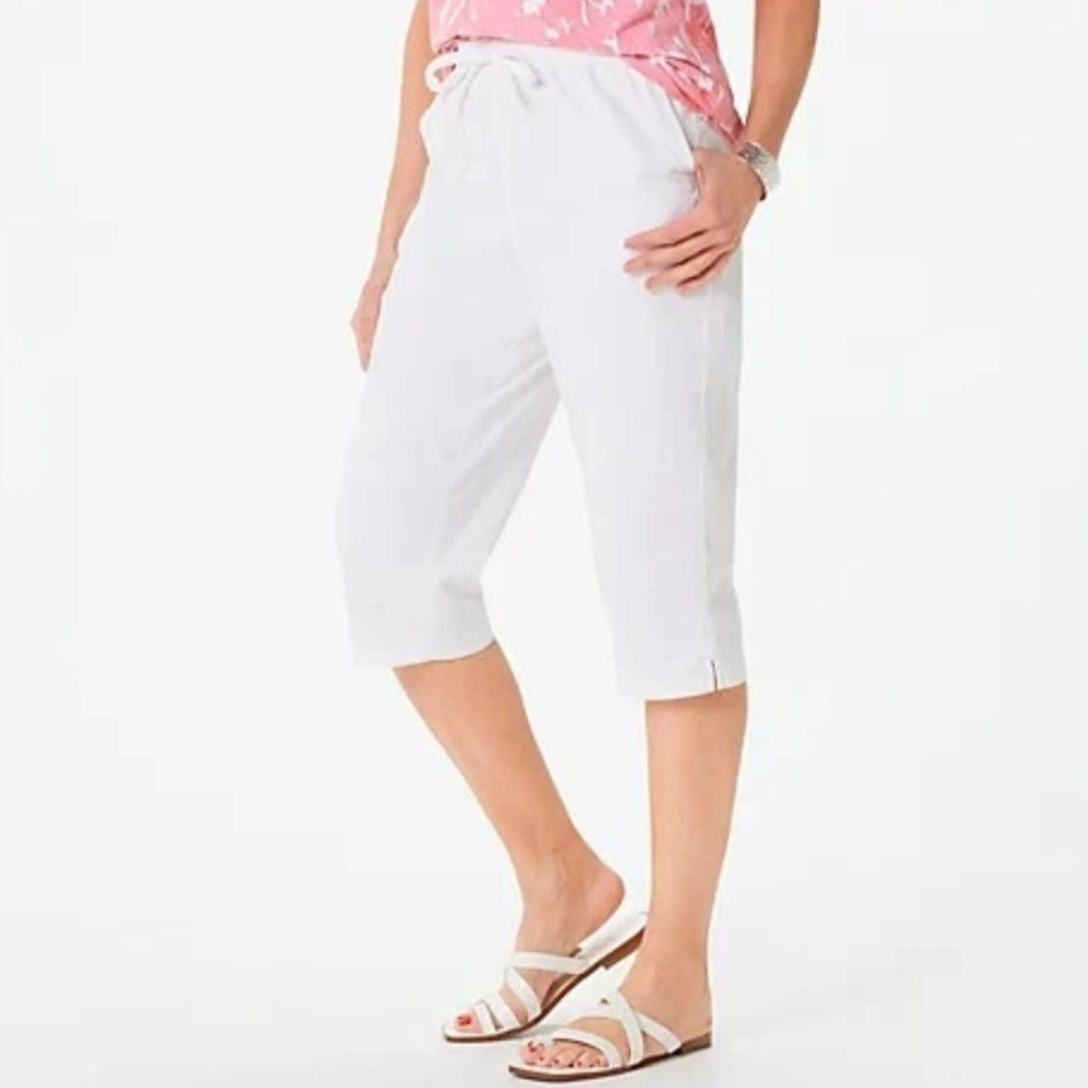 Denim & Co. Regular Casual EasyWear Twill Pull-On Skimmers  Medium A393968